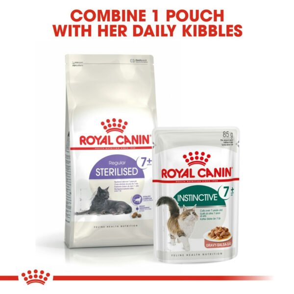 Royal Canin Instinctive 7+ Wet Cat Food Thin Slices in Gravy