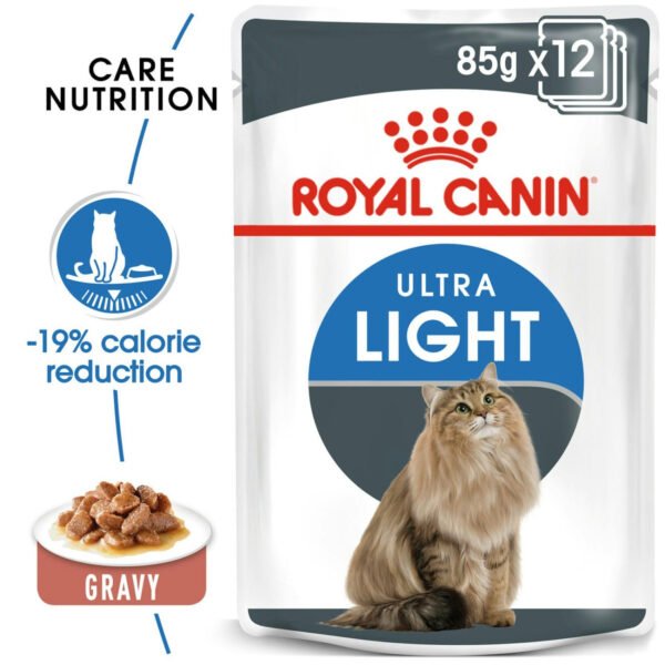 Royal Canin Ultra Light Wet Cat Food Thin Slices in Gravy