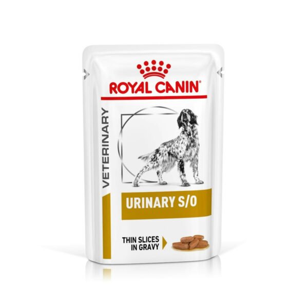 Royal Canin Veterinary Diet Urinary S/O Wet Dog Food Thin Slices in Gravy