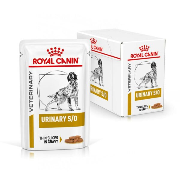 Royal Canin Veterinary Diet Urinary S/O Wet Dog Food Thin Slices in Gravy