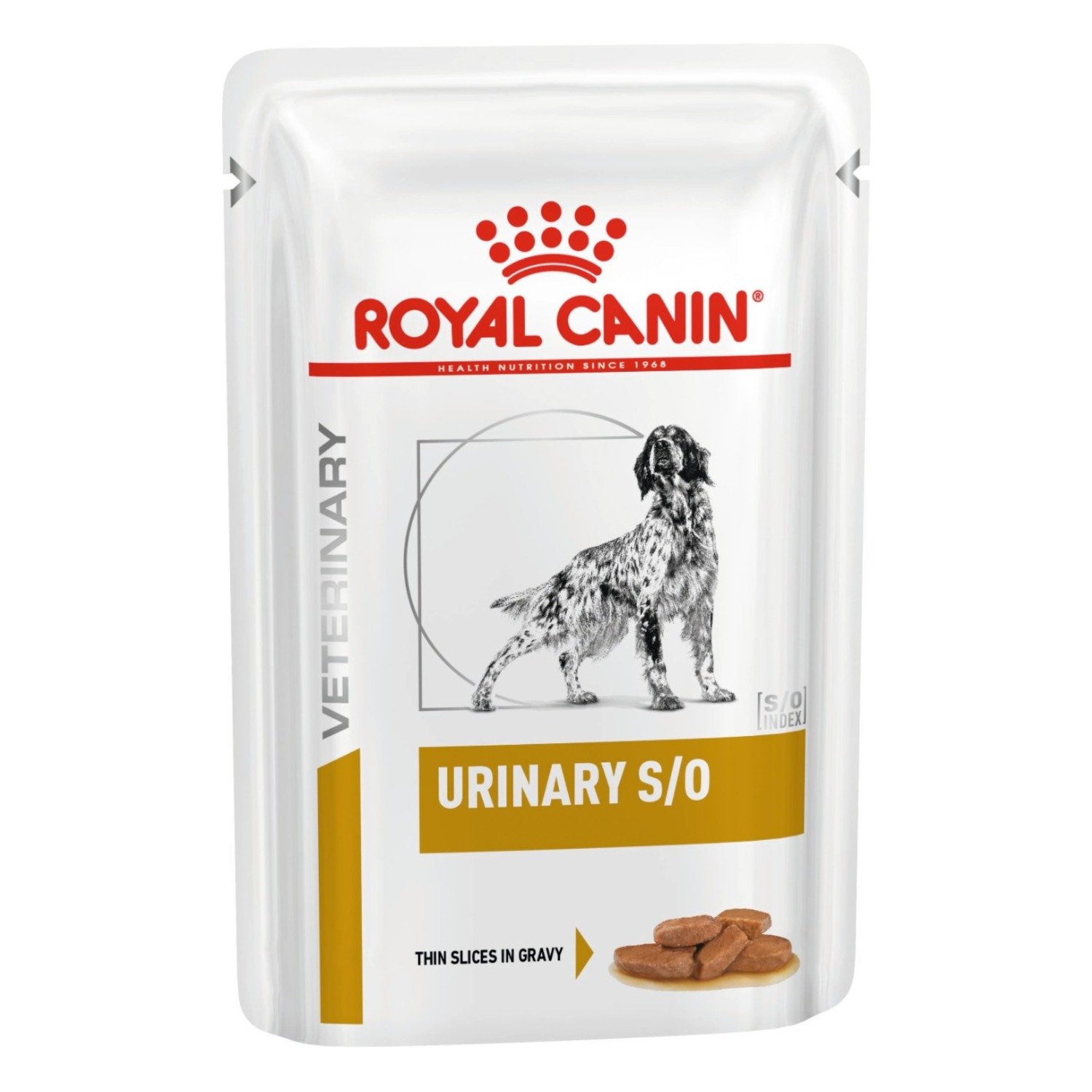 Royal Canin Veterinary Diet Urinary S/O Wet Dog Food Thin Slices in Gravy