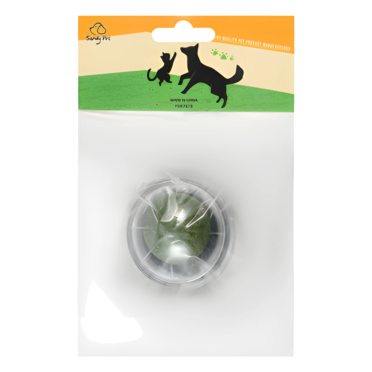 Sandy Pet Gray Ball Shaped Catnip Toy