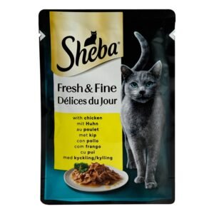 Sheba Fresh & Fine Wet Food with Chicken for Adult Cats, 50 g