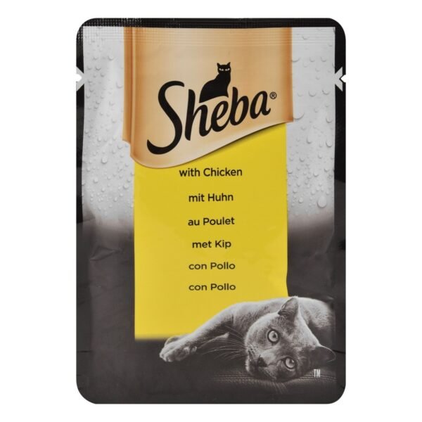 Sheba Wet Food with Chicken for Adult Cats, 50 g
