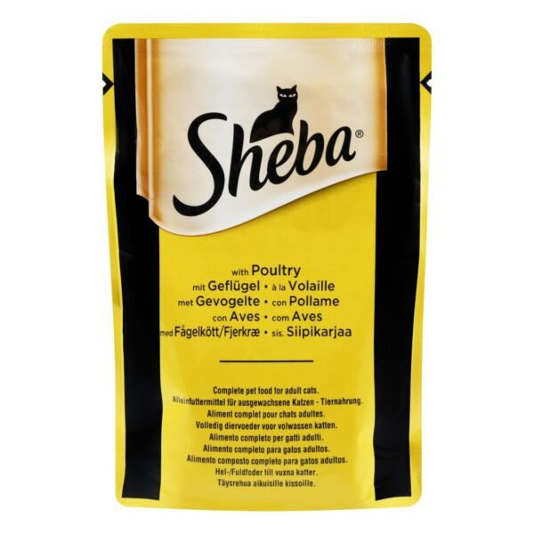 Sheba Wet Food with Poultry for Adult Cats, 85 g