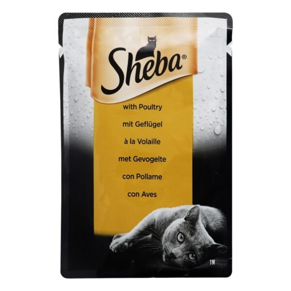 Sheba Wet Food with Poultry for for Adult Cats, 50 g