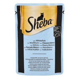 Sheba Wet Food with Whitefish for Adult Cats, 85 g