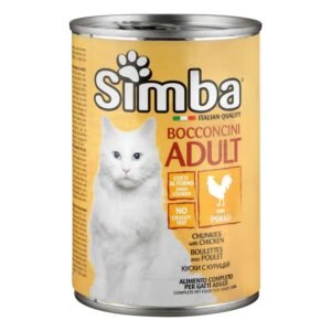 Simba Wet Cat Food Chunks with Chicken, 415 g