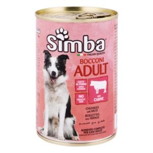 Simba Wet Food Chunks with Meat for Adult Dogs, 415 g