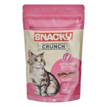 Snacky Crunch Strong Bones Cat Treats with Chicken & Cheese for Adult Cats, 60 g