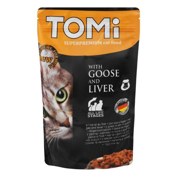 Tomi Wet Cat Food with Goose & Liver, 100 g