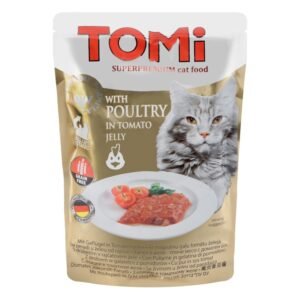 Tomi Wet Cat Food with Poultry in Tomato Jelly, 100 g