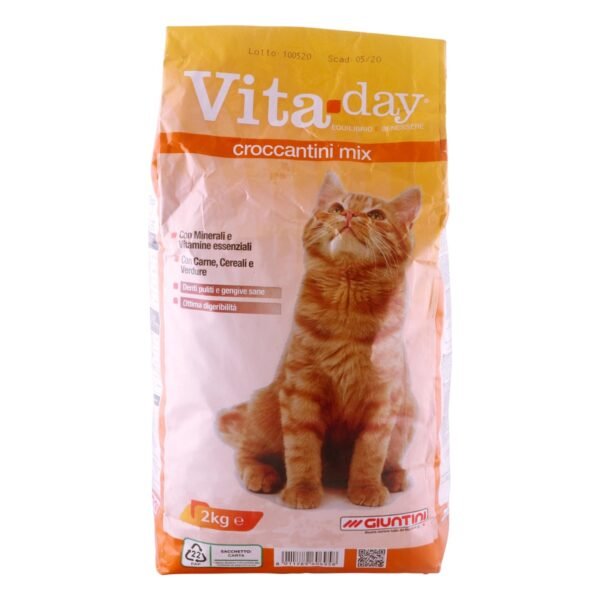 Vita Day Croccantini Mixed Dry Cat Food with Meat, Cereal & Vegetables, 2 kg