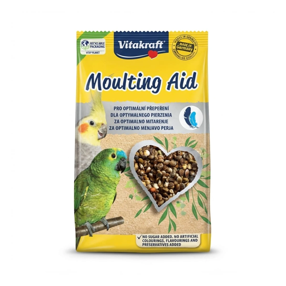 Vitakraft Bird Seed Mix for Optimal Moulting Natural Ingredients Dietary Feed 25g