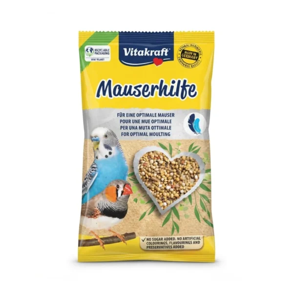 Vitakraft Mauserhilfe Bird Food Optimal Moulting Supplement for Parakeets 20g