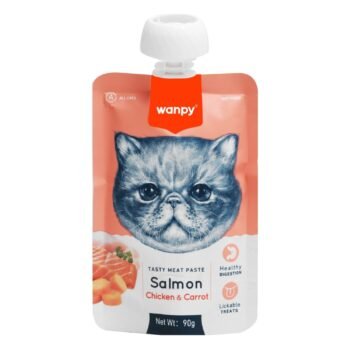 Wanpy Cat Treat Paste with Seafood, Chicken & Carrot, 90 g