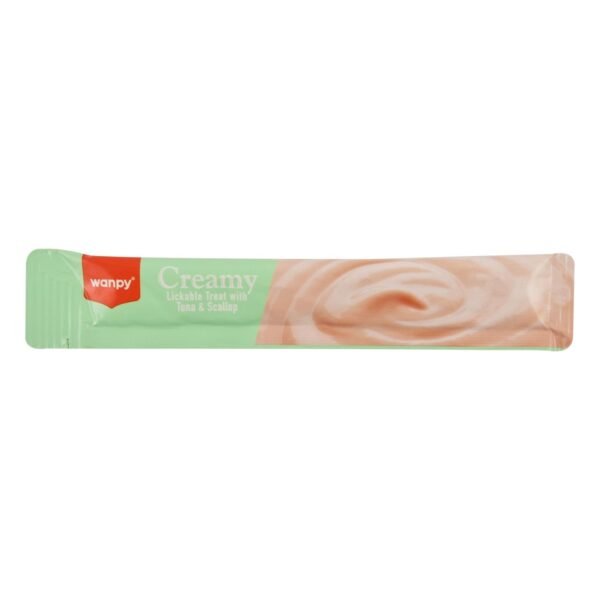 Wanpy Creamy Lickable Cat Treat with Tuna & Scallop, 14 g