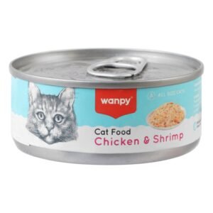 Wanpy Wet Cat Food with Chicken & Shrimp, 95 g