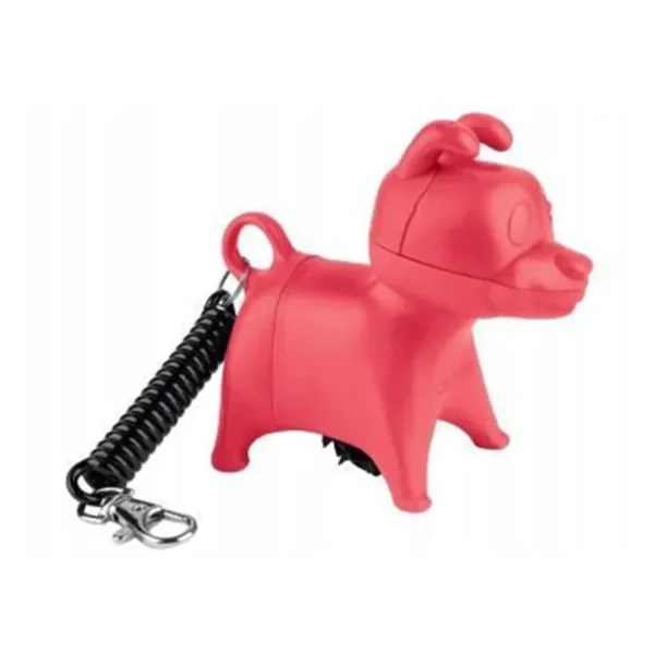 Zoofari Dog Waste Bag Dispenser With Led Lamp Red